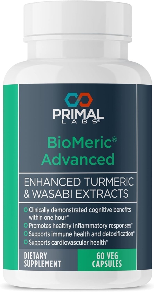 BioMeric Advanced - avec Curcumine curcumine et extraits de Wasabi - 60 Capsules