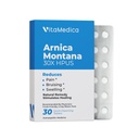Arnica Montana 30X HPUS, Grade clinique, Comprimés à dissolution rapide, Paquet de récupération de cinq jours pour soulager la douleur et les ecchymoses après chirurgie ou blessure, guérison naturelle, doux sur l'estomac - 30 comte