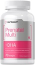 Horbäach Damen Prenatal Multivitamin mit DHA, Eisen und Folsäure | 70 Softgels | Non-GMO & Gluten Kostenlos