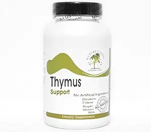 Thymus Support ~ 180 Kapseln - Keine Zusatzstoffe ~ Naturetition Supplements