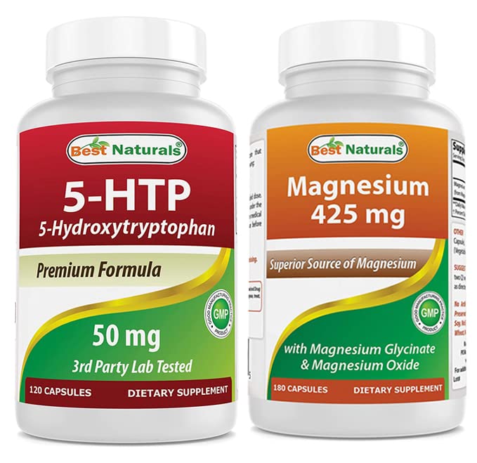 Best Naturals 5-HTP 50 mg & Magnesium Glycinat 425 mg