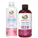Multivitamines féminines de MaryRuth + croissance capillaire Liposomale (Peach) & liquide de fer (Berry)