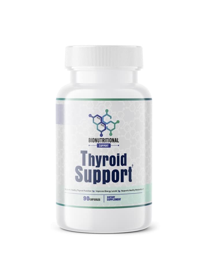 Support thyroïdien - Ltyrosine, Iodine, Complexe Vitamine B12, zinc, sélénium, ashwagandha, cuivre et plus 30 jours