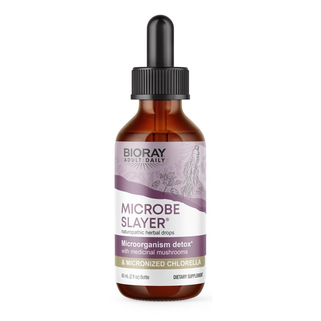 La couche quotidienne de microbes BIORAY - 2 fl oz - favorise l'équilibre des microbes intestinaux et des nourishes Le foie - non-OGM, végétarien, sans gluten