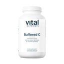 Vital Nährstoffe Gepuffertes Vitamin C 500mg | Vegan Gentle Vitamin C für empfindliche Individuen* | Immununterstützungsergänzung* | Gluten, Milch und Soja Kostenlose | Non-GMO | 220 Kapseln