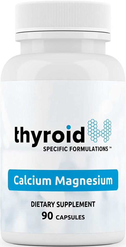 Calcium Magnesium - Arzt Formuliert Klinisch bewährt, um mit Knochenstärke zu helfen, Muskelspannung zu reduzieren und Parathyroid Funktion zu stabilisieren, Schilddrüsenfunktion zu unterstützen