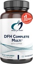 Designs für Gesundheit DFH Complete Multi mit Kupfer - Umfassende Multi Vitamin + Mineralergänzung mit Folat, 1000 IU Vitamin D, Immununterstützung Vitamine - Multivitamin mit kein Eisen (120 Kapseln)