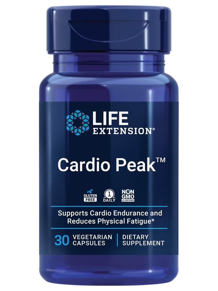 Lebensverlängerung Cardio Peak, Herzgesundheit, Arjuna, 1-Daily, Glutenfrei, Non-GMO, Vegetarisch, 30 Kapseln