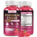 Kalium-Zitrat-Gummi-Ergänzung (1000mg), unterstützt Leg Cramps & Muskel-Gesundheit, Geeignet für Erwachsene & Kinder, Vegan, Non-GMO, 60-Count