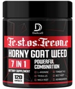 Support 7 en-1 Ultra Test avec Tribulus Terrestris Horny Goat Weed L-Arginine Maca Root Tongkat Ali Beet Root - Energy Workout Muscle Strength Support 120 Capsules