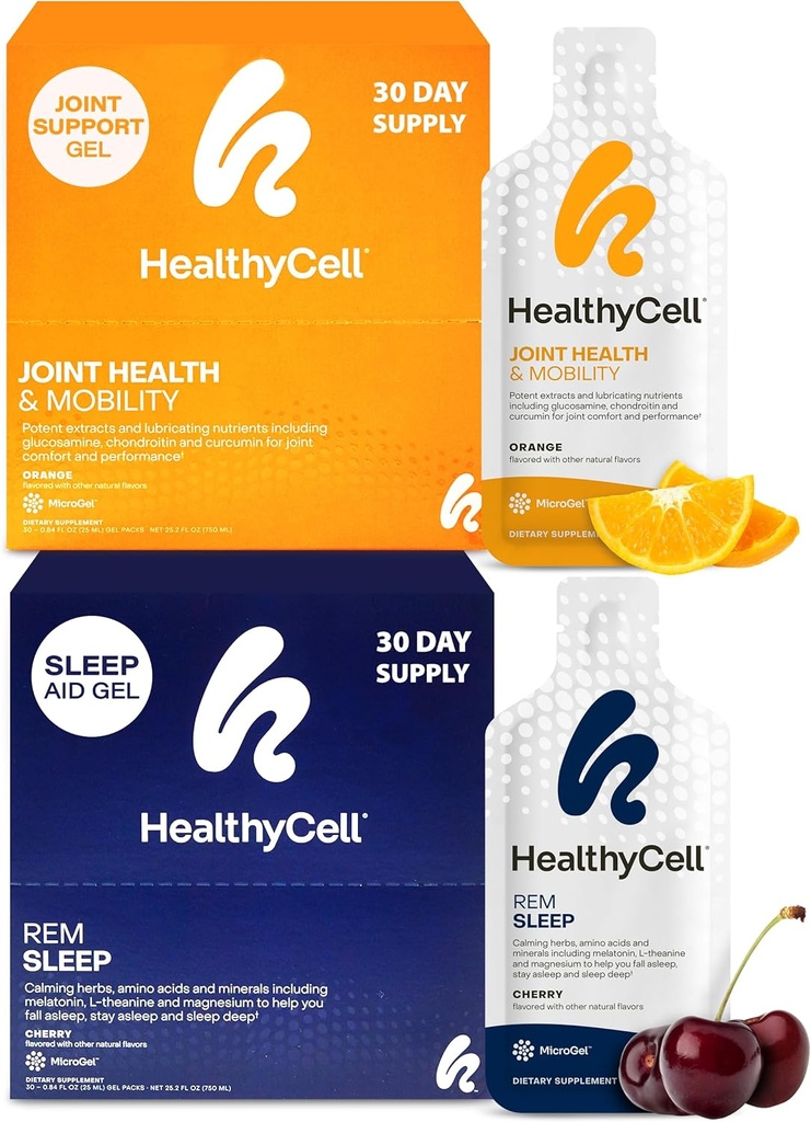 Healthycell REM Sleep Aid + Joint Health & Mobility Supplements für Männer und Frauen Bundle