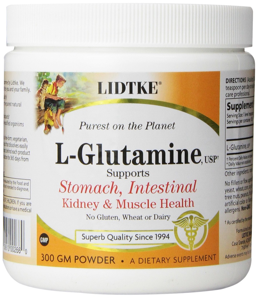 Lidtke Technologies L-Glutamine Powder, 300 grammes
