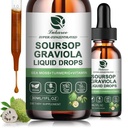 (2 Pack) Soursop Graviola Leaf Extract Liquid Drop Plus Pure Botanical Sea Moss for Cell Support & Regeneration, Immunity and Gut Health, Soursop Bitters Liquid丨Full Texture, Natural Flavor, 1 Fl Oz