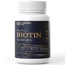 Puregen Labs Biotin 10.000 MCG unterstützt gesundes Haar, Haut und Nägel - High Potency Beauty Support - Non-GMO, Gluten Free | 360 Vegetarische Tabletten