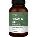 Vegan Vitamin D3 5000 iu Supplement - Reine, hohe Potenzzusätze für Immungesundheit und starke Knochenunterstützung - Vitamin D 5000 iu - 120 Kapseln, 4-Monat-Versorgung