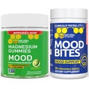 NATURAL STACKS Mood Bites + Mood Magnesium Gummis Bundle - Positive Mood & Stress Support* - 60 Kaubare