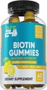 Biotin-Gummien mit Vitamin C, E, Kollagen und Zink, Biotin-Gummien für Haarwachstum, Nagel, Haut, Unterstützung, Made in USA 60 Gummies