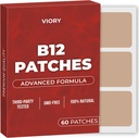 VIORY B12 Patches (Pack mit 60) - 100% Natural Patch für Damen und Herren - Firming, Energy, Focus & Body Support - Erweiterte Formel