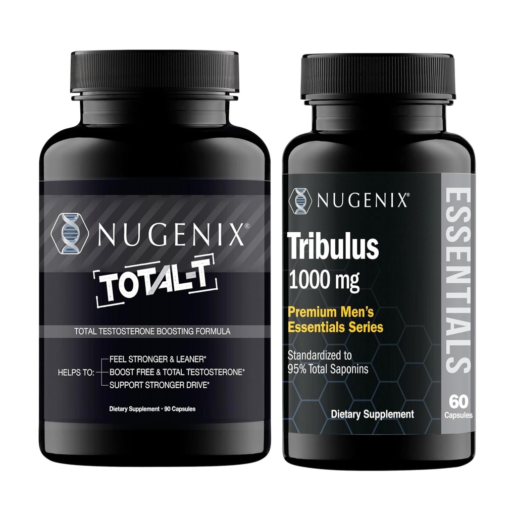Nugenix Essentials Tribulus Terrestris Extract und Total-T Testosteron Booster für Männer