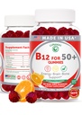 Lunakai USA Made Vitamin B12 Gummi für Erwachsene 50+, Non-GMO B12 für Energie & Vitalität Boost, Delicious Orange Flavor, 60ct