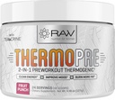 Pre Workout Thermogenic Fat Burner Powder für Frauen und Männer, Energy & Weight Loss Supplement – Focus & Metabolism Booster Drink – keine künstlichen Süßungsmittel, Obst-Punch, 24SV