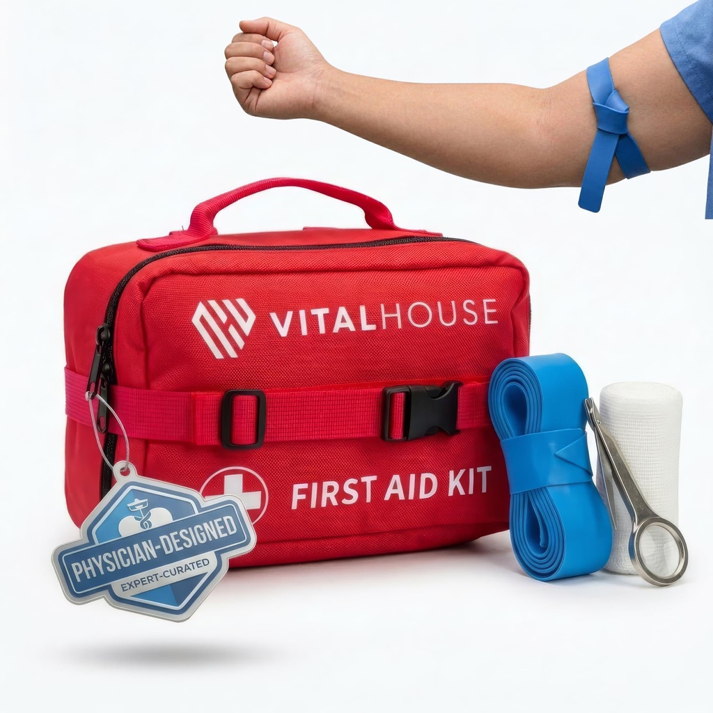 346 Piece First Aid Kit Survival - Professionelle wasserdichte Trauma Medical Kit für Notfall, Ideal für Zuhause, Büro, Auto, Reisen, Outdoor, Camping, Wandern - Portable Emergency Supplies Bag