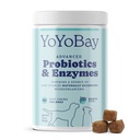 Probiotiques pour chiens, probiotiques pour chiens et enzymes digestives, pré et probiotiques Plus de 1 milliard d'UFC, pour la santé Gut et la santé digestive, équilibre des levures, soutien immunitaire, 90 chews doux
