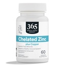 365 par Marché des aliments entiers, Zinc chélaté, 60 CT