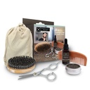 Bart Grooming Kit für Männer Bart Pflege Kit beinhaltet Zubehör - Unscented Natural Beard Balm und Öl, Holz Comb und Boar Bristles Brush, Edelstahl Schere