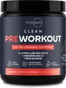 Typ Zero Clean Pre Workout (11.3 oz, Fruit Punch) + Beet Root + L-Arginine + L-Citrulline, 2G Arginine, L-Citrulline Malate, Beta A, Sugar Free, Organic Caffeine Preworkout für Herren & Frauen