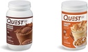 Quest Nutrition Chocolate Milkshake Protein Powder, 22g Protein, 1g Zucker, Low Carb, Glutenfrei, 3 Pfund, 43 Servierungen & Cinnamon Crunch Protein Powder, 20g Protein, 2g Net Carb, 1g Zucker