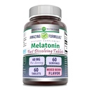 Formules étonnantes Melatonin Supplément à dissolution rapide de 60 Mg par service
