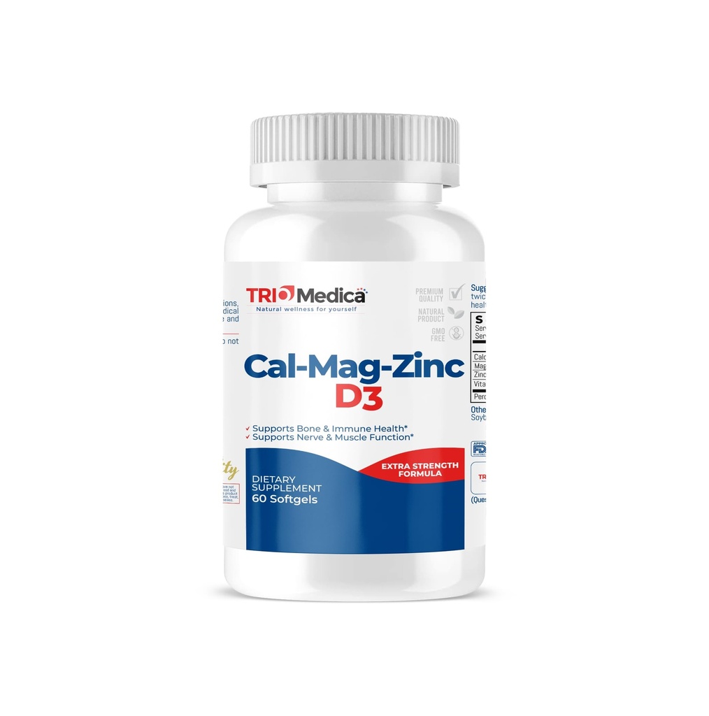 Cal-Mag-Zinc D3 Complément alimentaire (Calcium Magnésium Zinc & Vitamine D3)