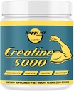 Poudre monohydratée micronisée de créatine, non aromatisée, avant l'entraînement, après l'entraînement, récupération, construction musculaire, améliorer la performance athlétique, 300 Gram, 5000mg par service, 60 portions