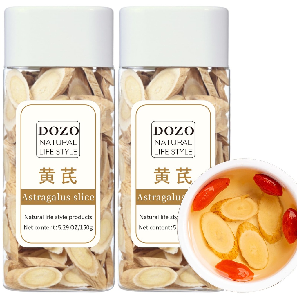 DOZO Astragalus Slice Radix Astragalus Root Huang qi Tea 黄芪 片 片 片κ 300g/10.5oz Premium Astragalus Root Tea Slices 黃芪