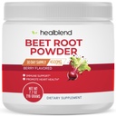 healblend Organic Beet Root Powder - Nitric Oxide Beets, Gesunde Blutdruckunterstützung, Blutzirkulation Superfood Blueberry Flavored - 30 Servierungen