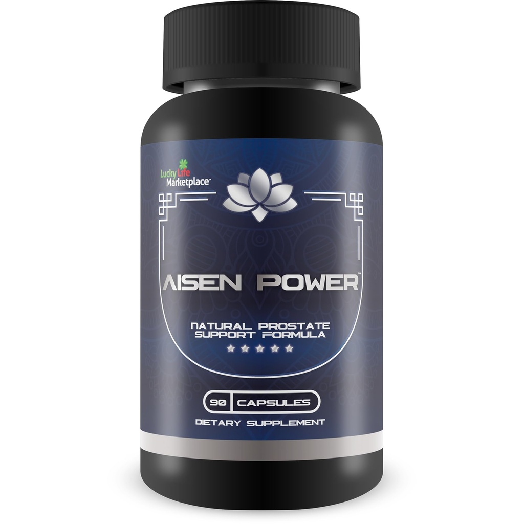 Aisen Power Supplement - männliche Prostata-Supplement - Aid Gesunde Urinary Flow & Bladder Emptying - Reduzierte Entzündung Unterstützung - Prostata-Skala Unterstützung - Aisen Power Pills