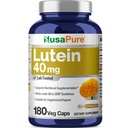 NusasPure Lutein 40mg 180 Veggie Kapseln (Non-GMO, Vegan)