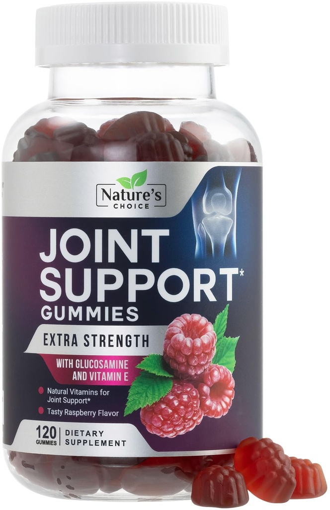 Joint Support Gummis Extra Strength Glucosamine Gummy Supplement mit Vitamin E - Natürliche Knorpel & Gelenke Gesundheit & Flexibilität Unterstützung, beste Unterstützung Glucosamin Chew für Männer & Frauen - 120 Gummies