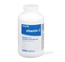 Major Vitamine C-500 mg Acide ascorbique - Comprimés de vitamine C - Supplément alimentaire - 1000 Comprimés