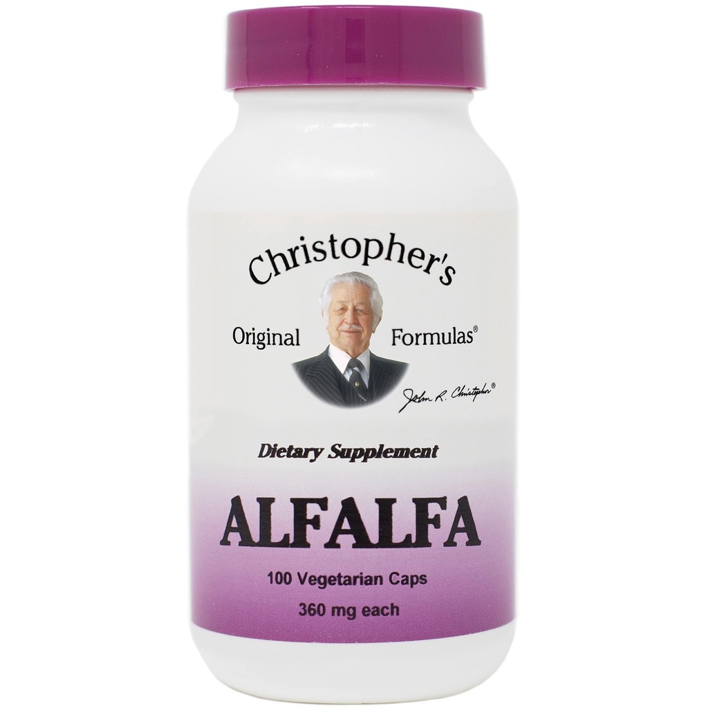 Alfalfa quitte le Dr Christopher 100 VCaps