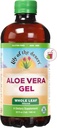 Lily Of The Desert Aloe Vera Gel, sans conservateur - Feuille entière filtrée épaississante Consistance Aloe Vera boisson avec des vitamines naturelles, enzymes digestives pour la santé Gut, bien-être, peau Glowing, 32 Fl Oz