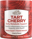 Country Farms Tart Cherry Gummies, Dialy Metabolic Support, Supports Bone Health, Packed with Potent Antioxidants, Cherry Flavor, 60 Gummies