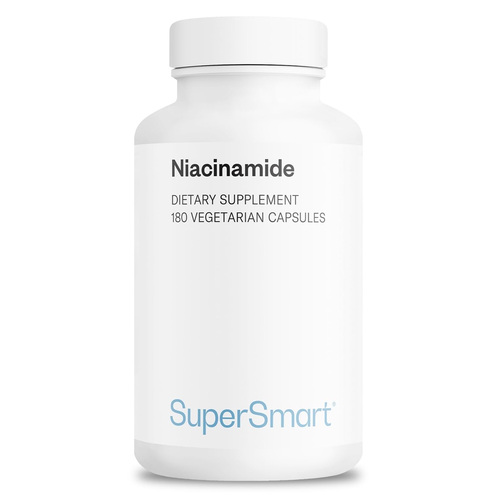 Supersmart - Supplément au niacinamide 2000mg par jour (Nicotinamide) - Sans flush vitamine B3 Niacin-