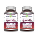 Erstaunliche Formeln Quercetin 500mg Veggie Kapseln Ergänzung | Non-GMO | Gluten Free | Unterstützt allgemeine Gesundheit und Wohlbefinden (120 Count | 2 Pack)