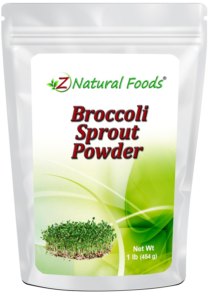 Broccoli Sprout Pulver - Alle natürlichen Antioxidantien, Vitamin & Mineral Superfood-Ergänzung - Mix in Glatteien, Shakes, & Rezepte - Rohstoffe, Vegan, Glutenfrei, Non GMO - Bulk 1 lb Größe
