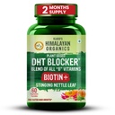 Himalayan Organics Plant-Based DHT Blocker mit Goodness of Nettle Leaves | Fördert Haarwachstum | für Männer und Frauen - 60 Veg Capsules
