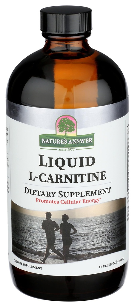 Nature's Answer Liquid L-Carnitine Raspberry flavor 1200 mg 16-Fluid Ounces Cellular Energy Dietary Supplement
