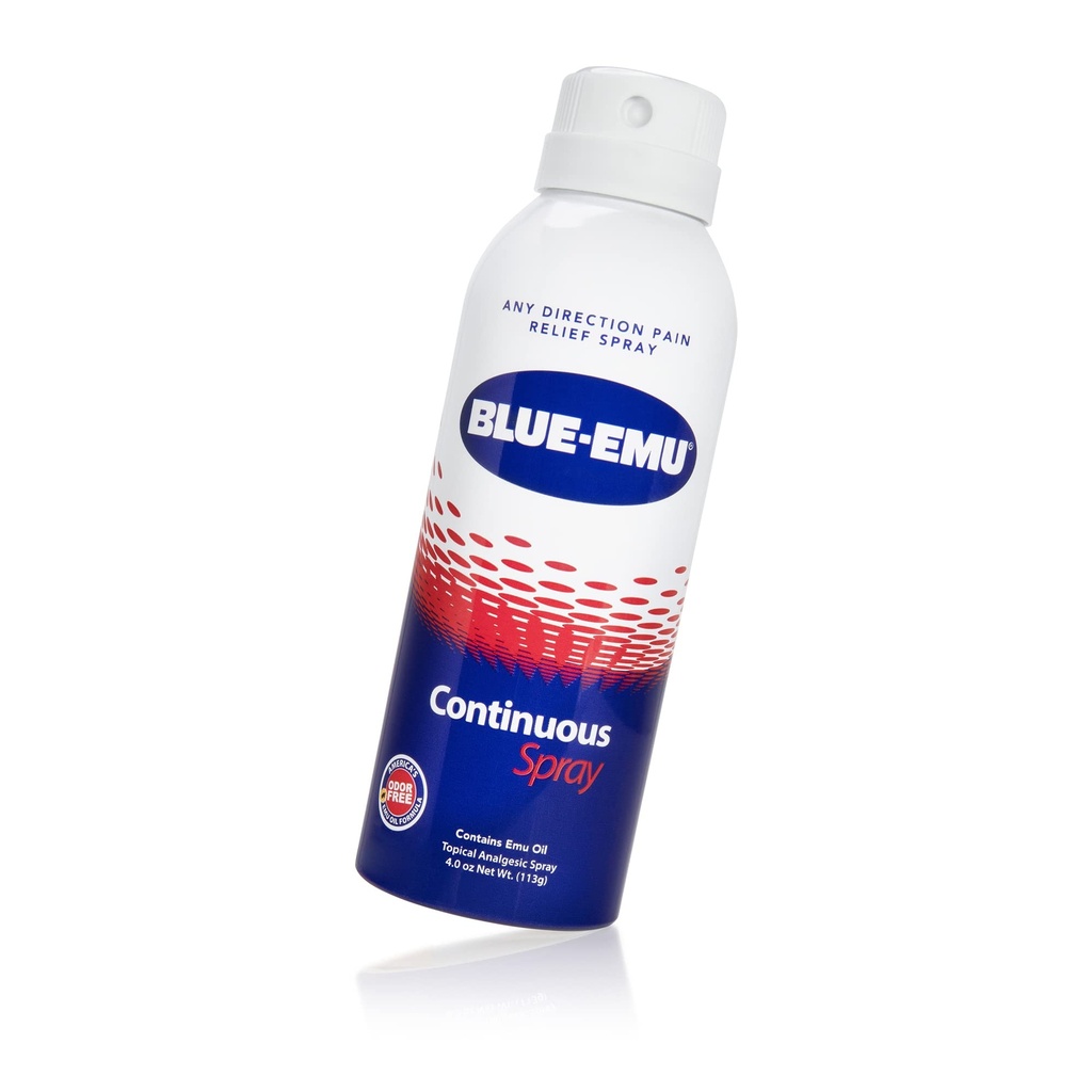 Blue-Emu Continuous Pain Relief Spray für Fast-Act Joint & Muskel Relief, 4 Oz, 1 Pack