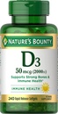 Natur Bounty Vitamin D 2.000 IU Softgels